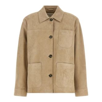 Max Mara Leather Jackets - Jackets - Mujer - Beige - 2XS