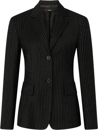 Windsor Wol Blazer - Dames - Blazers - Zwart - S - Wol - Jassen