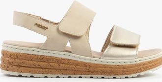 Rieker Womens Rieker 62761-90 Womens Sandals Gold - Size: 7.5