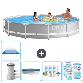 Intex Piscina Prism Frame Redonda - 366x76 Cm - 8-piezas Scb15