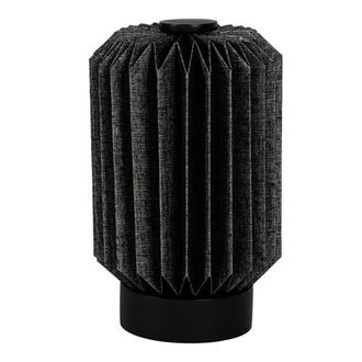 Jonathan Y Designs Banks Modern Minimalist Paper Pleated Column Accent LED Table Lamp in Black at Nordstrom, Size Medium