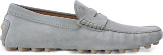 Tod's Gommino Bubble suede driving shoes - men - Leather/Rubber/Leather - 9.5 - Grey