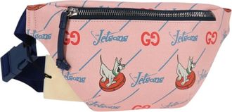 Gucci Childrens Belt Printed Gg Coated Canvas Pink Pvc Handbag (Pre-Owned)
