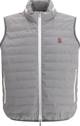 Brunello Cucinelli Gilet trapuntato - Grigio
