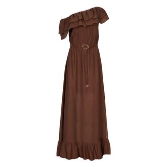 Dante6 Ambarose Jurk - Dames - Maxi kleedjes - Bruin - XS - Kleedjes