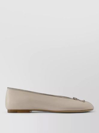 Burberry sadler zip leather loafers