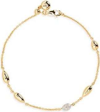 Monica Vinader Nura Teardrop Diamond Bracelet in 18K Gold Vermeil at Nordstrom Rack