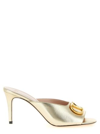 Valentino Garavani Golden Logo Heels