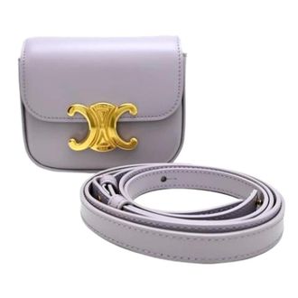 Celine Pre-owned Vintage Schoudertas - Dames - Pre-owned - Paars - Maat: ONE Size Leer