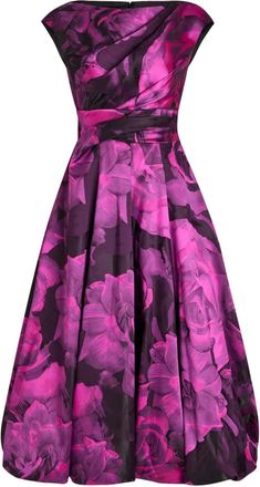 Talbot Runhof Chemisier midi a fiori - Rosa