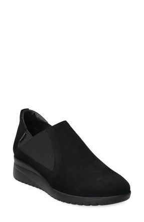 Mephisto Ibelina Wedge Slip-On Sneaker in Black at Nordstrom, Size 5.5