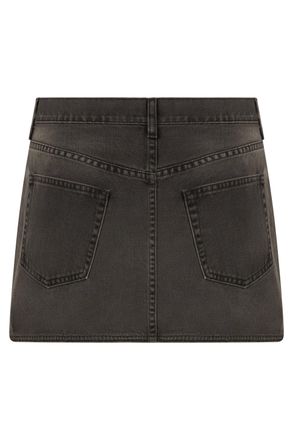 Coperni Womens Skirt Mini Denim Wrap Grey Cotton