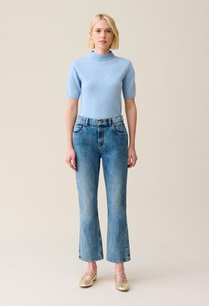 Claudie Pierlot Jean Louis flare denim clair
