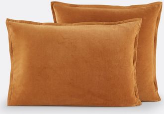 La Redoute Interieurs Noria Biface fluweel/gewassen katoenen kussensloop