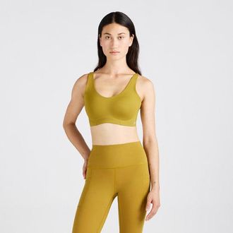 New Balance Donna NB RC Bra in Marrone, Maglia di Poliestere, Taglia L