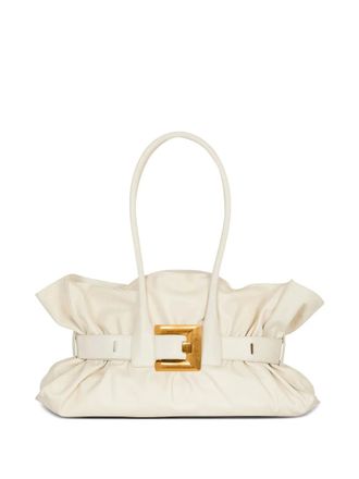 Balmain large Anthem shoulder bag - women - Calf Leather - One Size - White