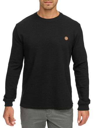 Indicode Sweatshirt INDICODE INSalupe, Herren, Gr. XXL, schwarz, Sweatware, Obermaterial: 100% Baumwolle, unifarben, regular fit h&uuml;ftlang, Rundhals, Sweatshirt