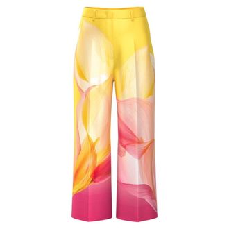 Marc Cain Waukee Broek - Dames - Vrijetijds broeken - Veelkleurig - 2XL - Polyester - Broeken