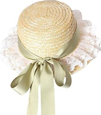 Chapeau De Soleil Femme Large Bord Rose - Maille Organza, Plage Soirée Vintage