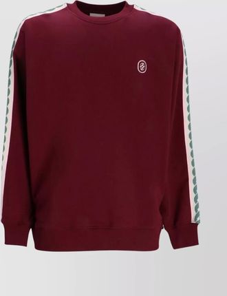 Drôle de Monsieur logo sweatshirt featuring contrast stripe detail