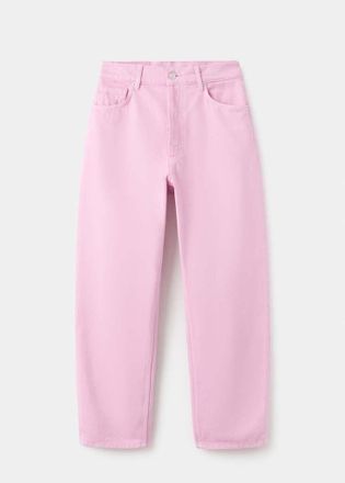 Mango Jeans Mom-fit a vita alta lilla - Donna - 36 - MANGO