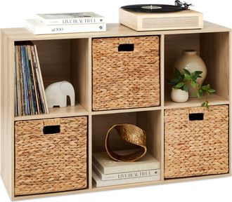 Best Choice Products 6-Cube Bookshelf, 13.5in Display Storage System, Organizer w/ Removable Back Panels