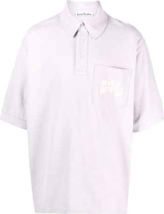 Acne Studios Polo shirt met bubbellogo