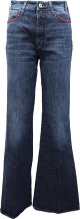 Cycle Flared Jeans - Dames - Flared Jeans - Blauw - W28 - Katoen - Jeans