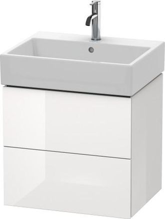 Duravit Mueble Bajo Encimera Duravit L-cube, De Pared, 2 Cajones, 58,4 X 45,9 Cm, Para Vero Air 235060, Color: Decoraci&oacute;n Pino Plata - Lc627503131