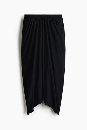 H&M Cropped Barrel Trousers in Black at Nordstrom, Size X-Small