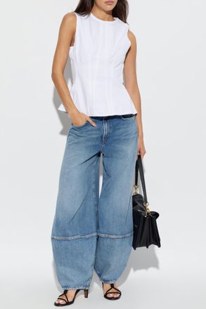 A Gold E Top Corbin, Womens, White