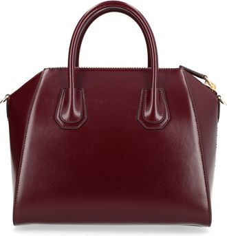 Givenchy Womens Shoulder Bag Antigona Bordeaux Leather Calf
