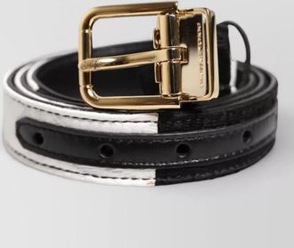 Dolce & Gabbana leather two-tone belt