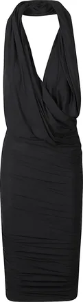 Amazu&igrave;n Manon Draped Halter Neck Knee-Length Dress