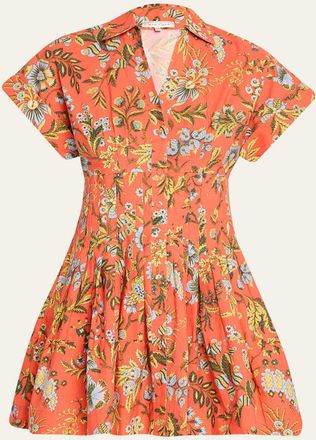 Cara Cara Nash Printed Button-Front Mini Dress