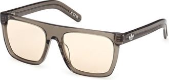 adidas OR0140 51E Mens Sunglasses Grey Size 55