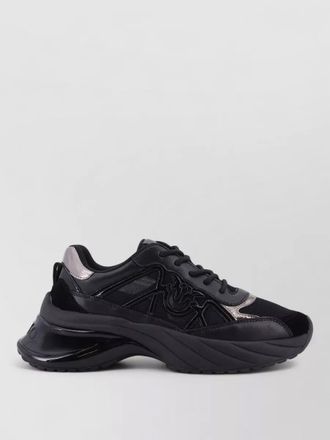 Pinko leather low-top sneakers