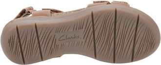 Clarks Womens April Cove Sports sandal, Dark Tan Lea, 6 UK Narrow