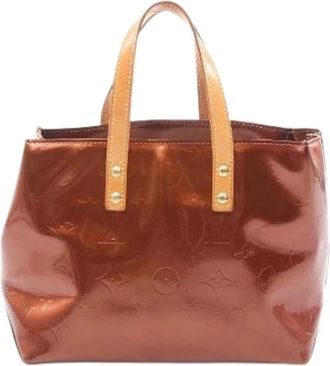 Louis Vuitton Pre-owned Tote Bags, female, Brown, Size: ONE SIZE Pre-owned Reade PM Vernis Leather Handbag