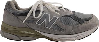 New Balance 990v3 Made in USA Sneakers in Grey White Synthetic