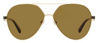 Moncler ML0263 Pilot Polarized Sunglasses - Gold