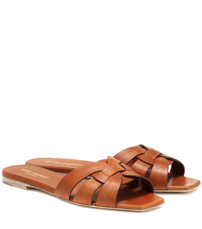 Tribute Nu Pieds 05 leather slides