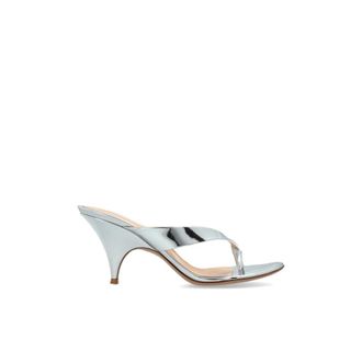 Gianvito Rossi Heeled Mules, female, Gray, Size: 7 1/2 US Sofia Heeled Mules