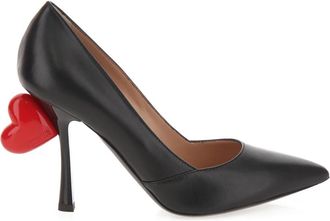 Moschino Heart Pump - Dames - Pumps - Zwart - 36 EU - Leer - Schoenen