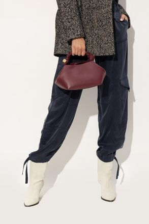 Ganni Bou Shoulder Bag, Womens, Burgundy