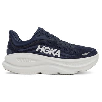 Hoka One One Hoka Bondi 9 Textile Synthetic Mens Running Trainers - Varsity Navy White - Size:UK 10.5
