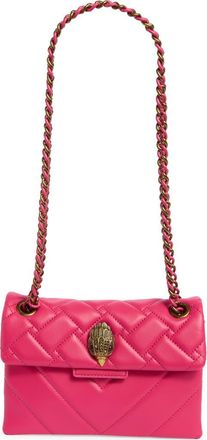 Kurt Geiger Mini Kensington Quilted Convertible Shoulder Bag in Pink Comb at Nordstrom Rack