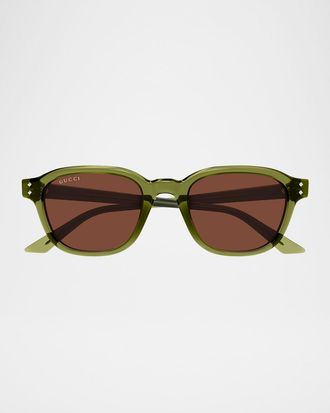 Gucci Mens GG1892SM Acetate Square Sunglasses