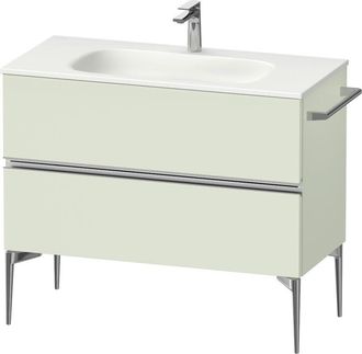 Duravit Duravit - Sivida Mueble Bajo Lavabo, 2 Cajones, Tirador Cromado