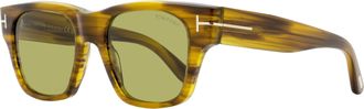 Tom Ford Mens Caine-02 Square Sunglasses TF1280 55N Brown Melange 53mm